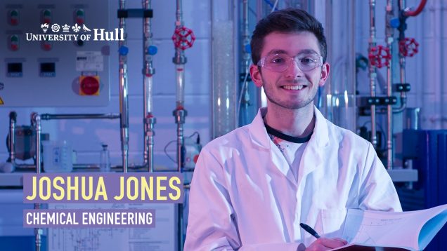 Joshua Jones studying Chemical Engineering at University of Hull
