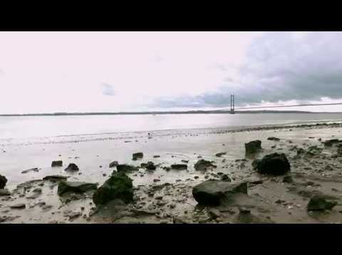 Humber Bridge & foreshore by Drone