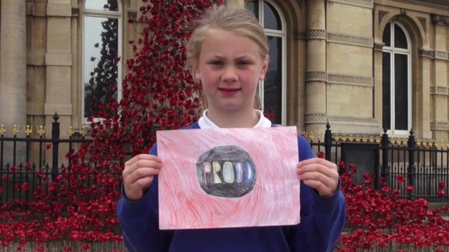 Poppies: Weeping Window, Hull 2017. Hedon Primary School 1