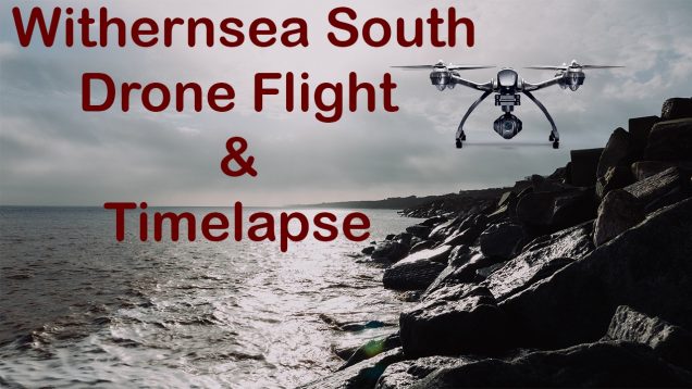 Drone Flight Typhoon Q500 4k Over Withernsea Beach South Timelapse