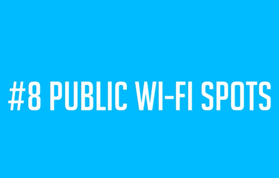 #8 Public Wi-Fi Spots – Top 10 Online Security Mistakes